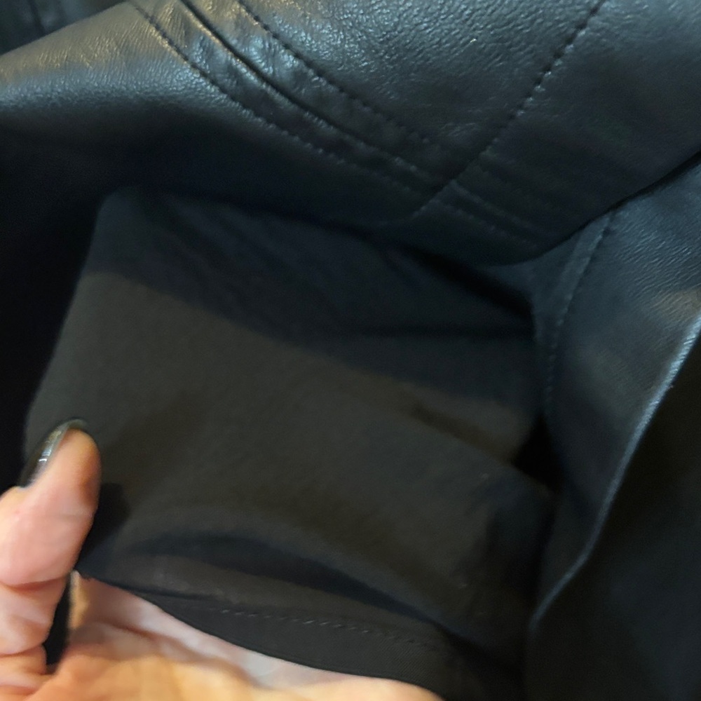 Anthropologie Black Mini Skirt with Front Pockets - Picture 8 of 10